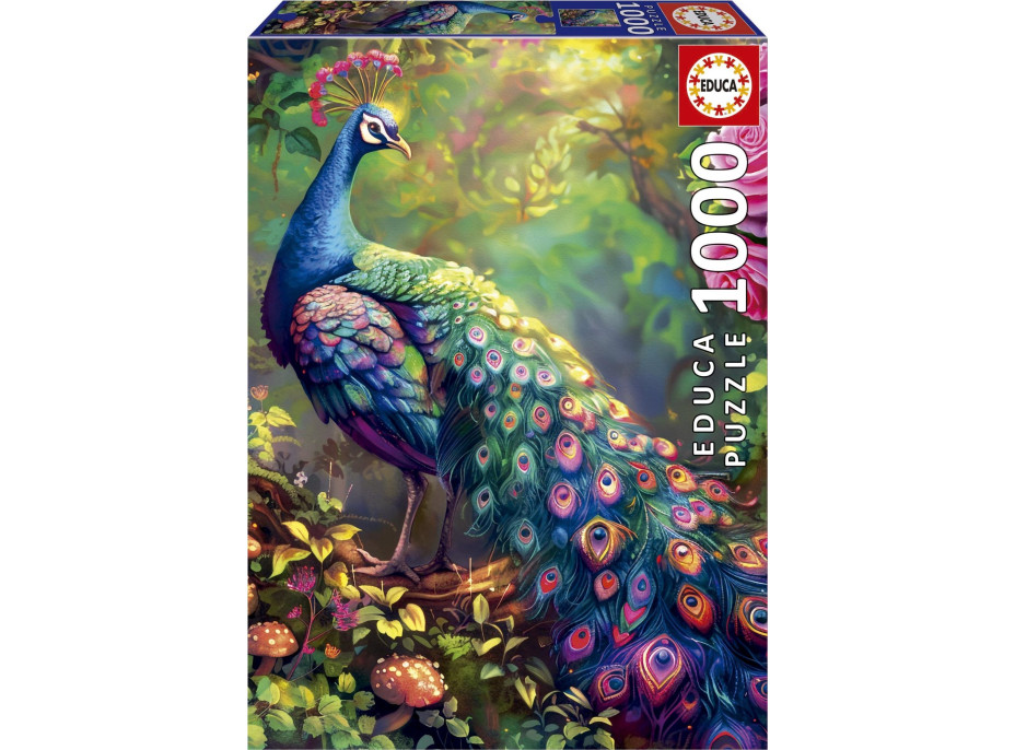 EDUCA Puzzle Pávie záhrada 1000 dielikov