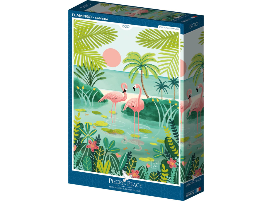 PIECES & PEACE Puzzle Plameniaky 500 dielikov