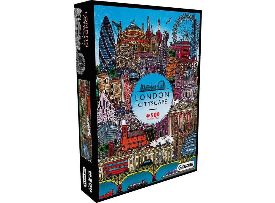 GIBSONS Puzzle Pohľad na Londýn 500 dielikov