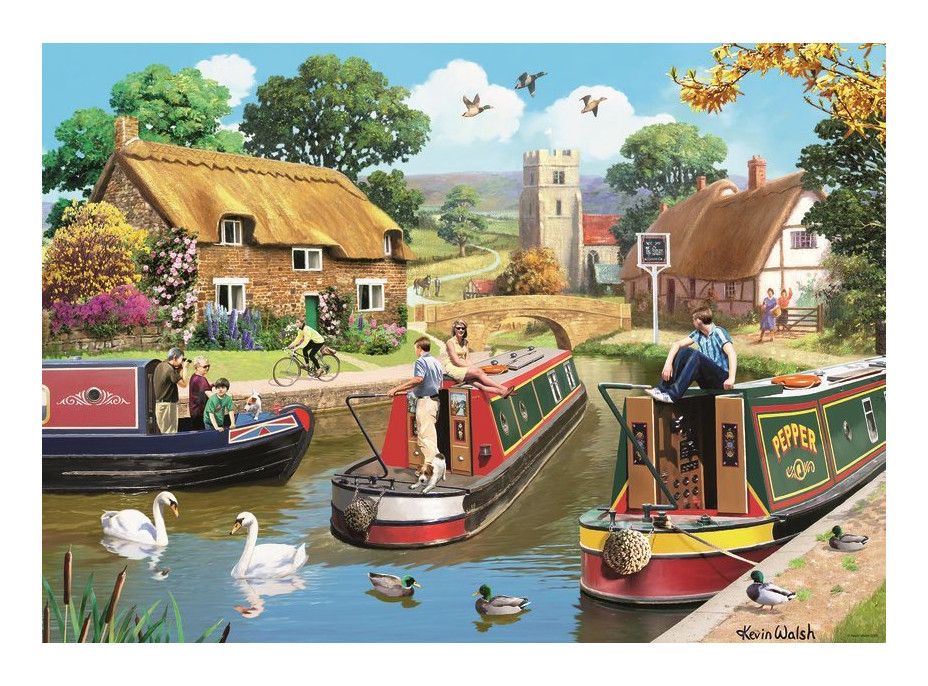 RAVENSBURGER Puzzle Pokojná plavba 1000 dielikov