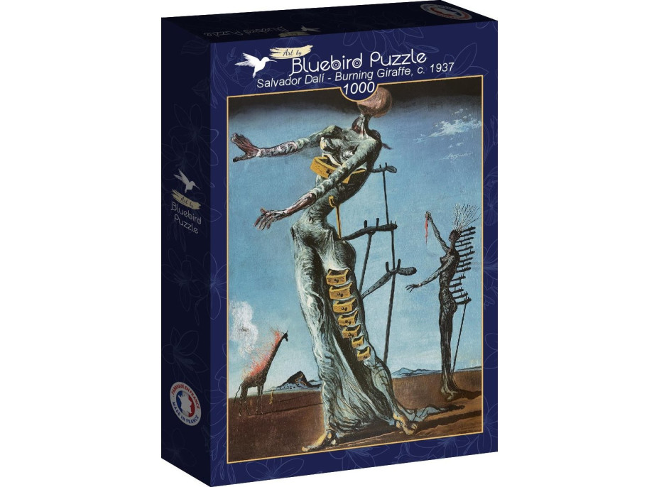 BLUEBIRD Puzzle Salvador Dalí - Horiaca žirafa 1000 dielikov