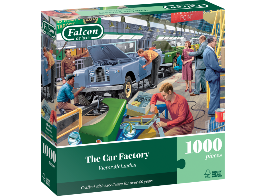 FALCON Puzzle Továreň na výrobu automobilov 1000 dielikov