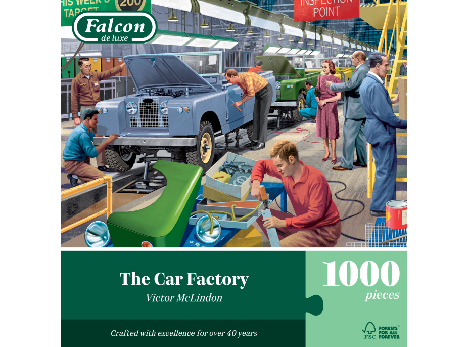 FALCON Puzzle Továreň na výrobu automobilov 1000 dielikov