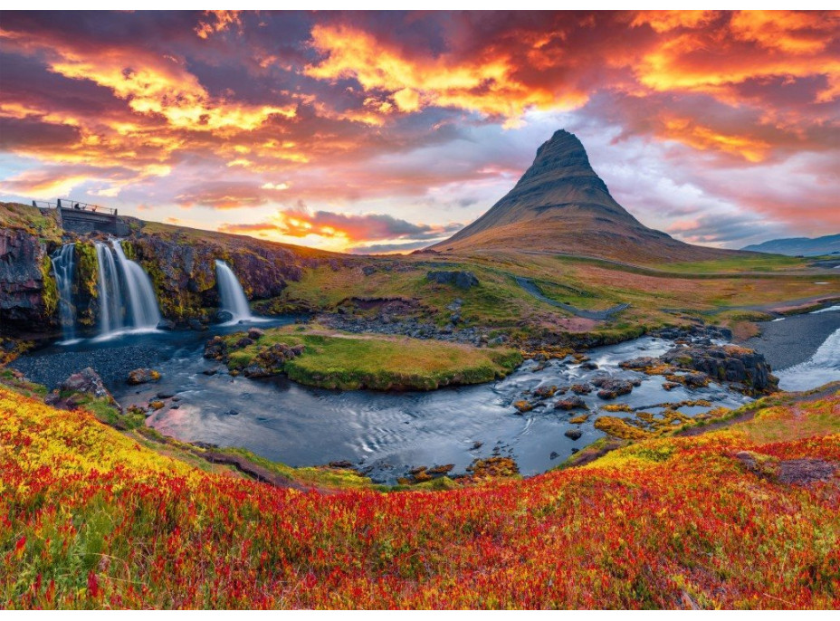 ALIPSON Puzzle Vodopád Kirkjufellsfoss - Island 500 dielikov