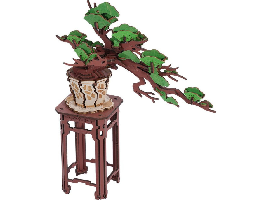 ROBOTIME Rolife DIY 3D drevené puzzle Bonsai z ihličnanu borovice 115 dielikov