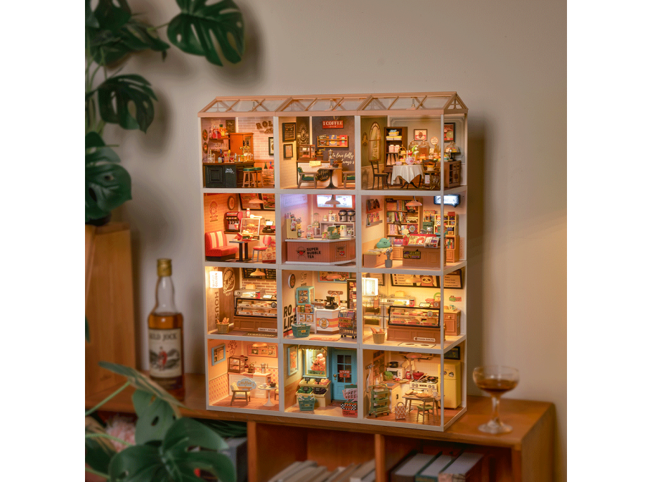 ROBOTIME Rolife DIY House: Krčmička Cheers s LED osvetlením 142 dielikov