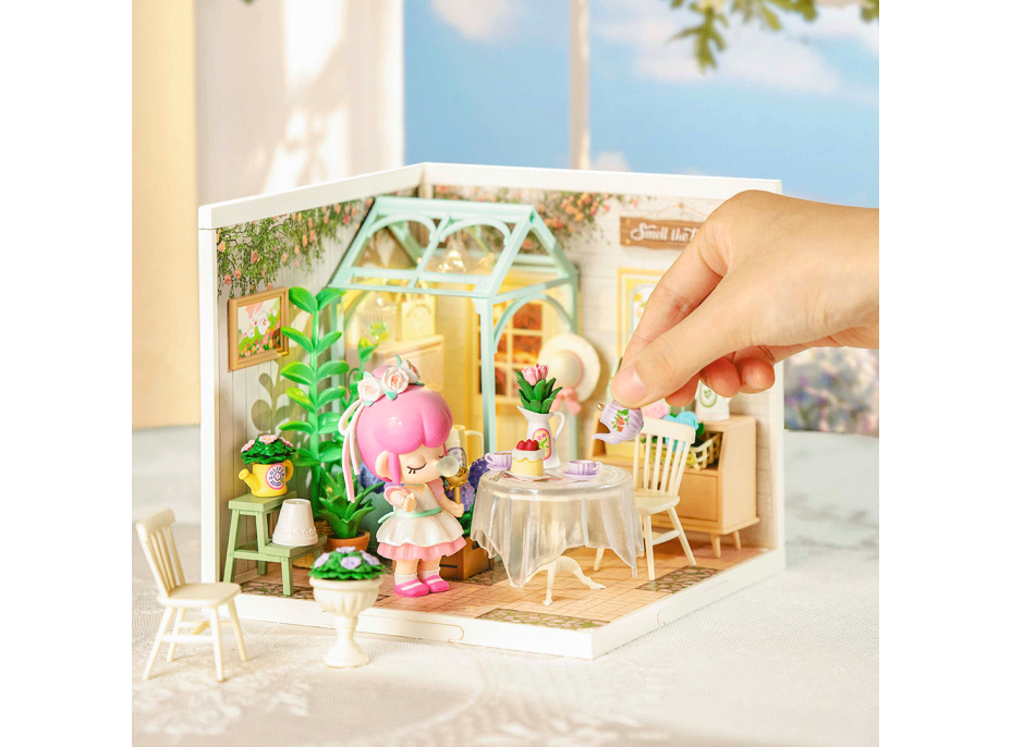 ROBOTIME Rolife DIY House: Zimná záhrada s LED osvetlením 151 dielikov