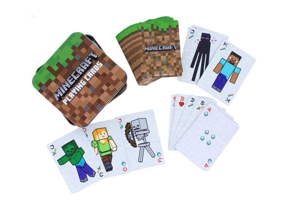 PALADONE Hracie karty Minecraft (v plechovej krabičke)