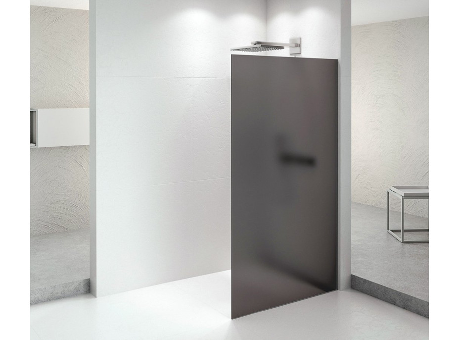 Polysan ARCHITEX CHROM sprchová zástena 862mm, dymové matné sklo AXC90SM