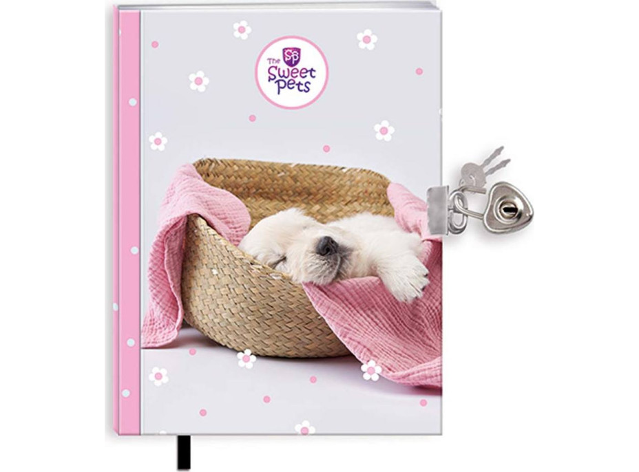 Zápisníček DOGGIE so zámkom - menšie A5
