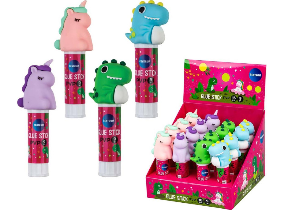 Lepidlo v tyčinke DINO a UNICORN | 16 ks