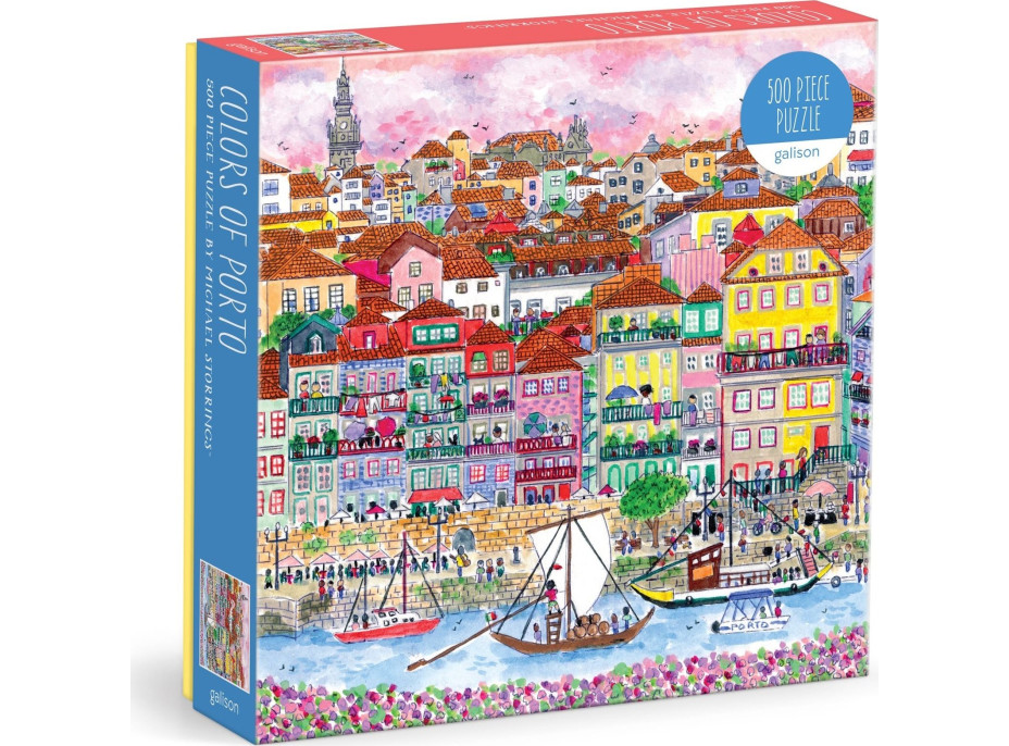 GALISON Štvorcové puzzle Farby Porta 500 dielikov