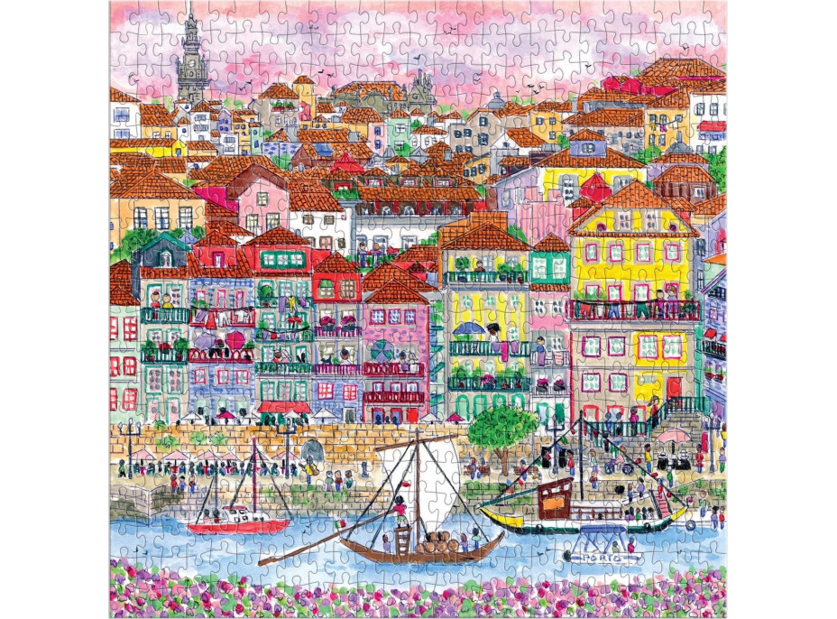 GALISON Štvorcové puzzle Farby Porta 500 dielikov