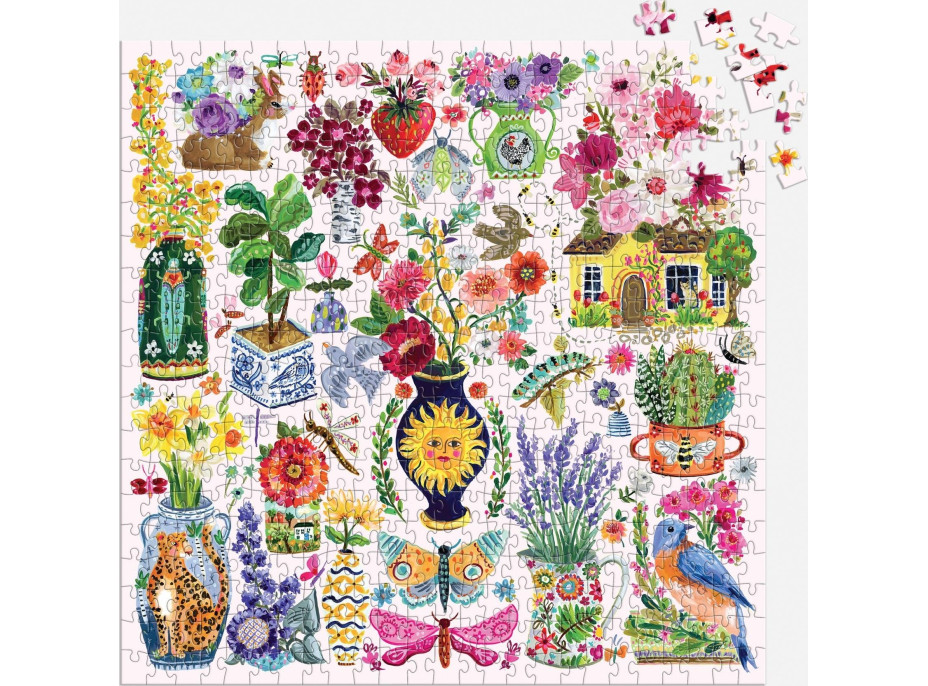 GALISON Štvorcové puzzle Bzučiaca kytica 500 dielikov