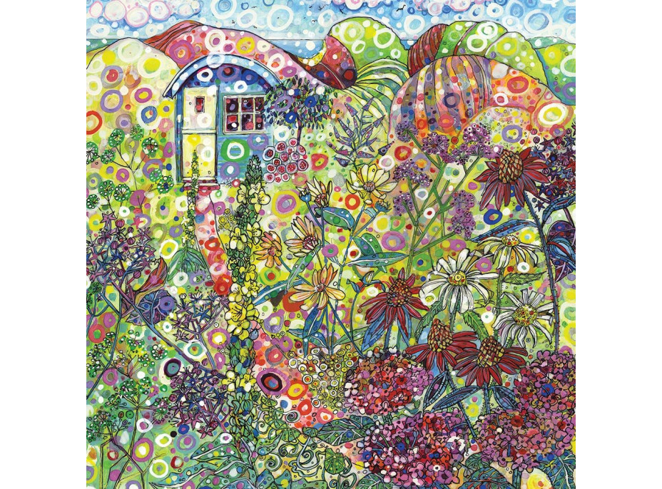 GRAFIKA Štvorcové puzzle Modrá chalúpka 1000 dielikov