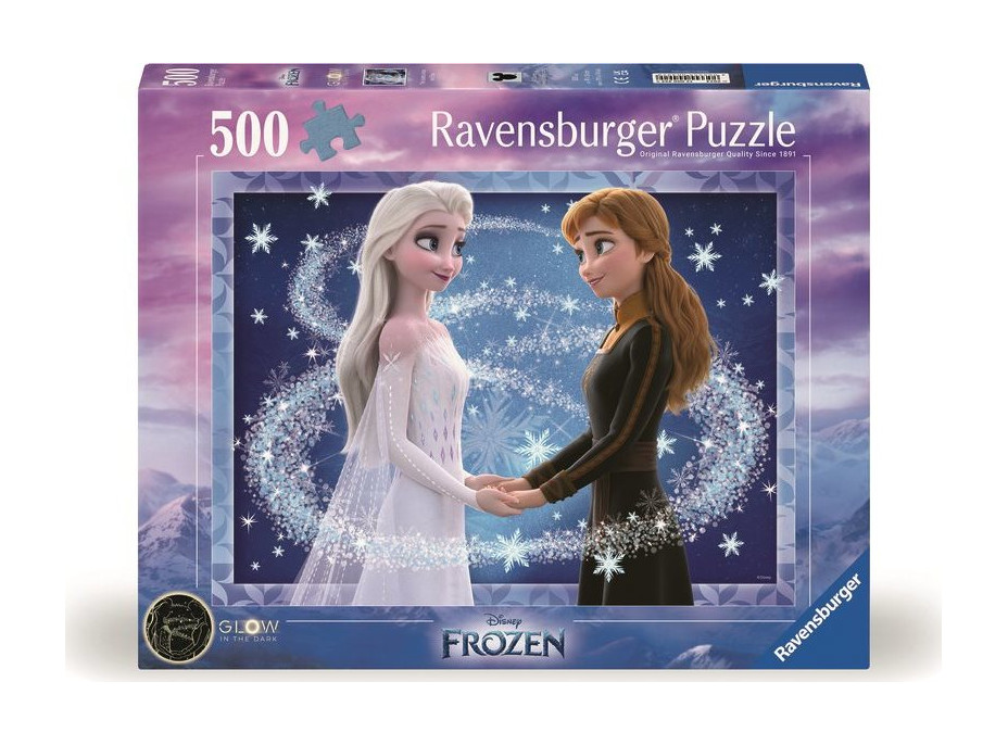 RAVENSBURGER Puzzle Disney: Ľadové kráľovstvo: Elsa a Anna 500 dielikov