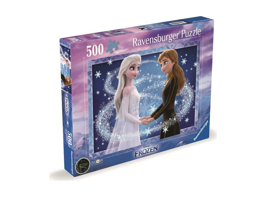 RAVENSBURGER Puzzle Disney: Ľadové kráľovstvo: Elsa a Anna 500 dielikov