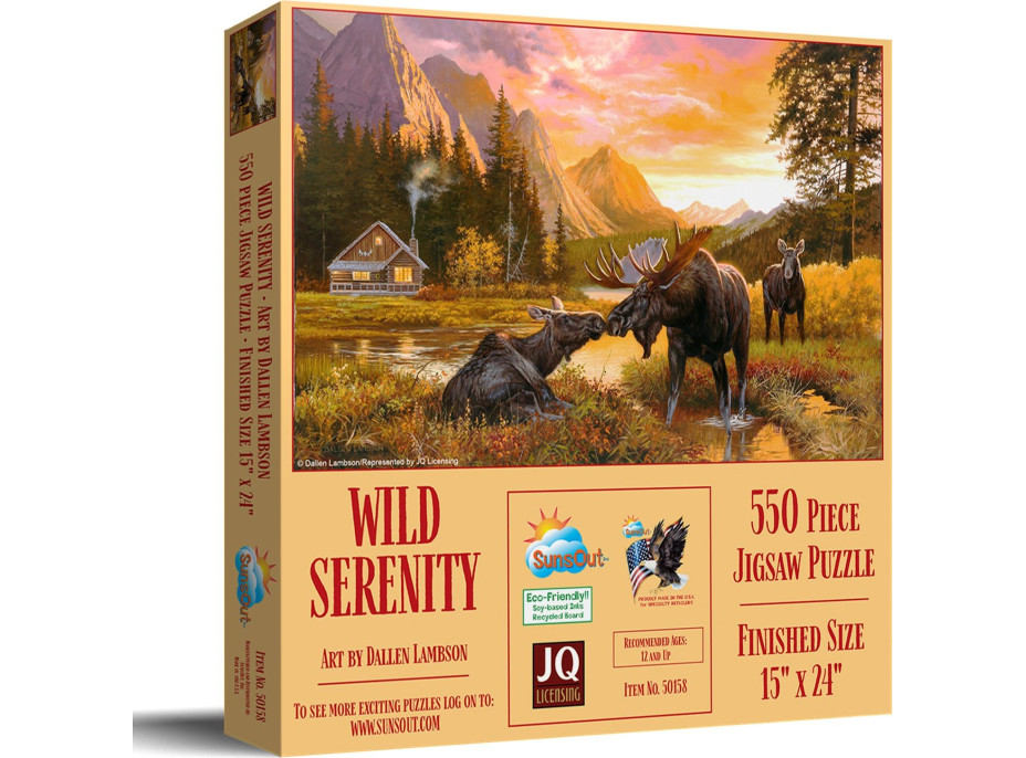 SUNSOUT Puzzle Divoký pokoj 550 dielikov