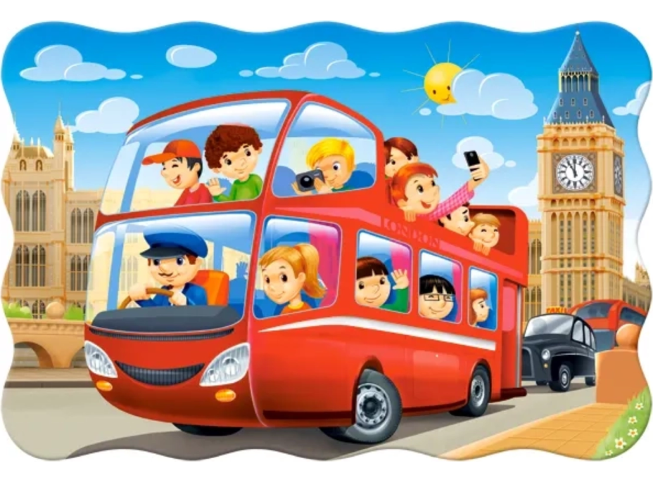 CASTORLAND Puzzle Londýnsky autobus MAXI 20 dielikov