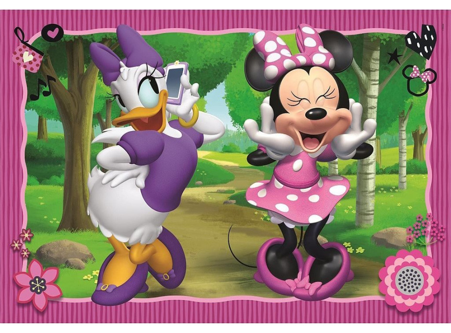 CLEMENTONI Puzzle Minnie a Daisy na prechádzke MAXI 24 dielikov