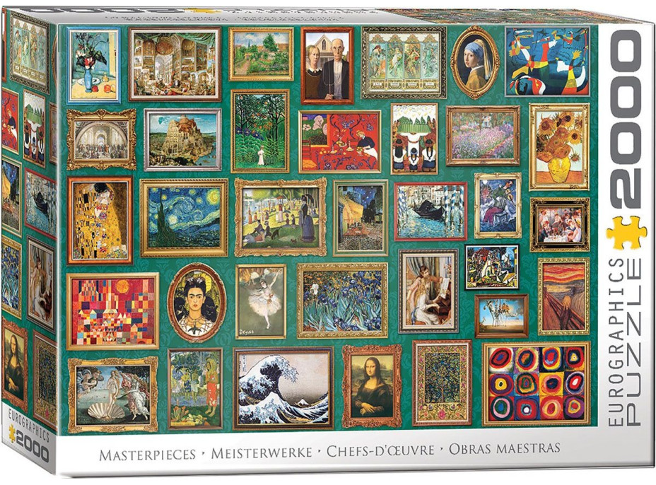 EUROGRAPHICS Puzzle Majstrovské diela 2000 dielikov
