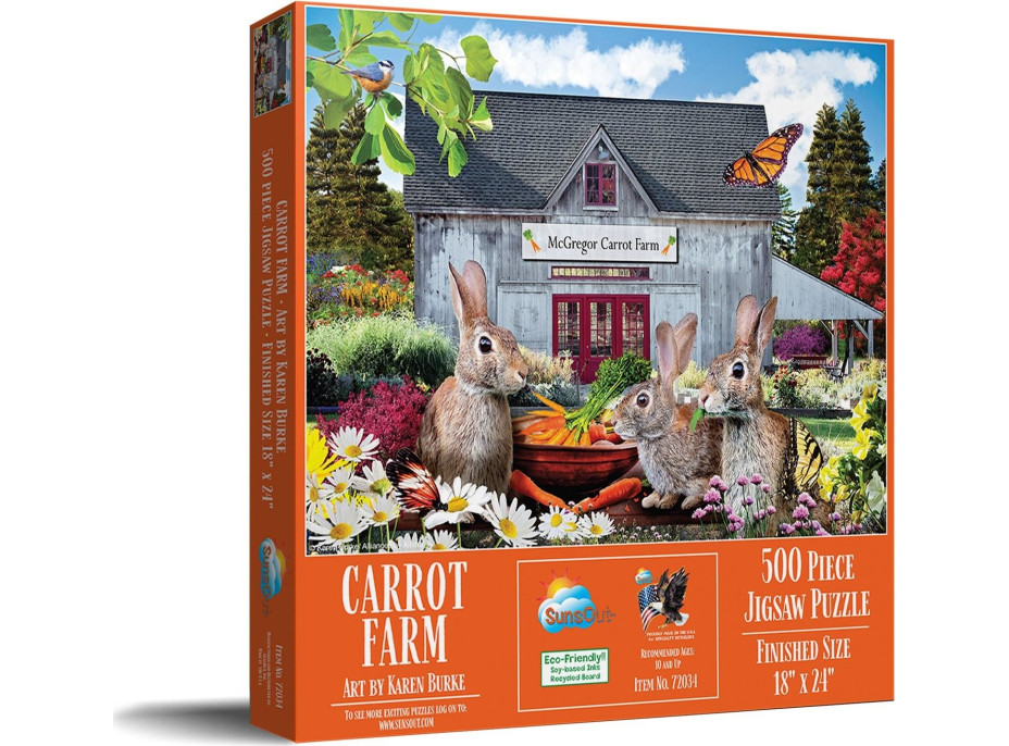 SUNSOUT Puzzle Mrkvová farma XXL 500 dielikov