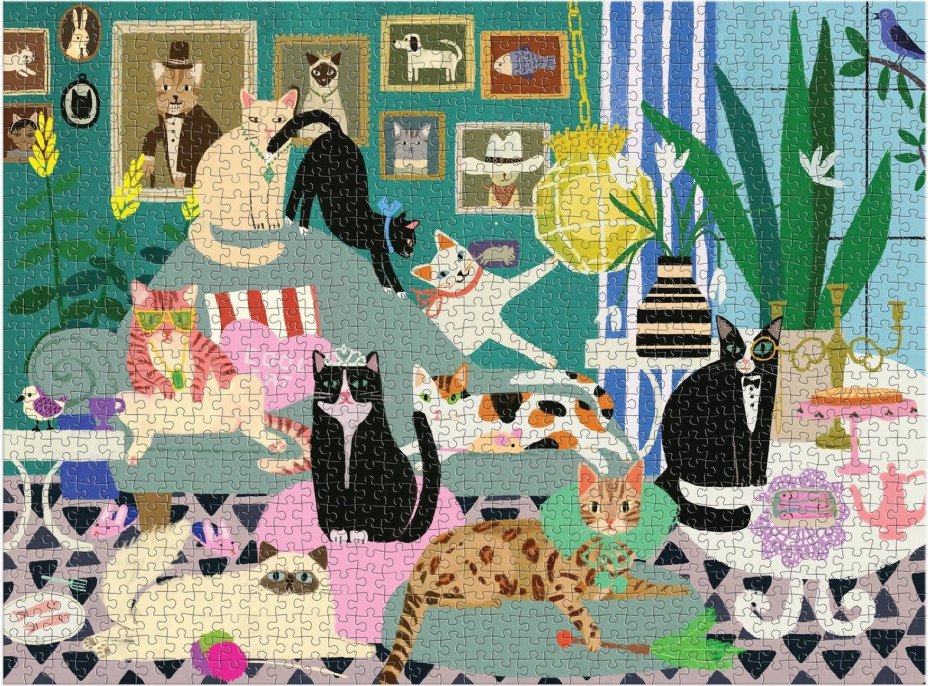 GALISON Puzzle Očarujúce mačky 1000 dielikov