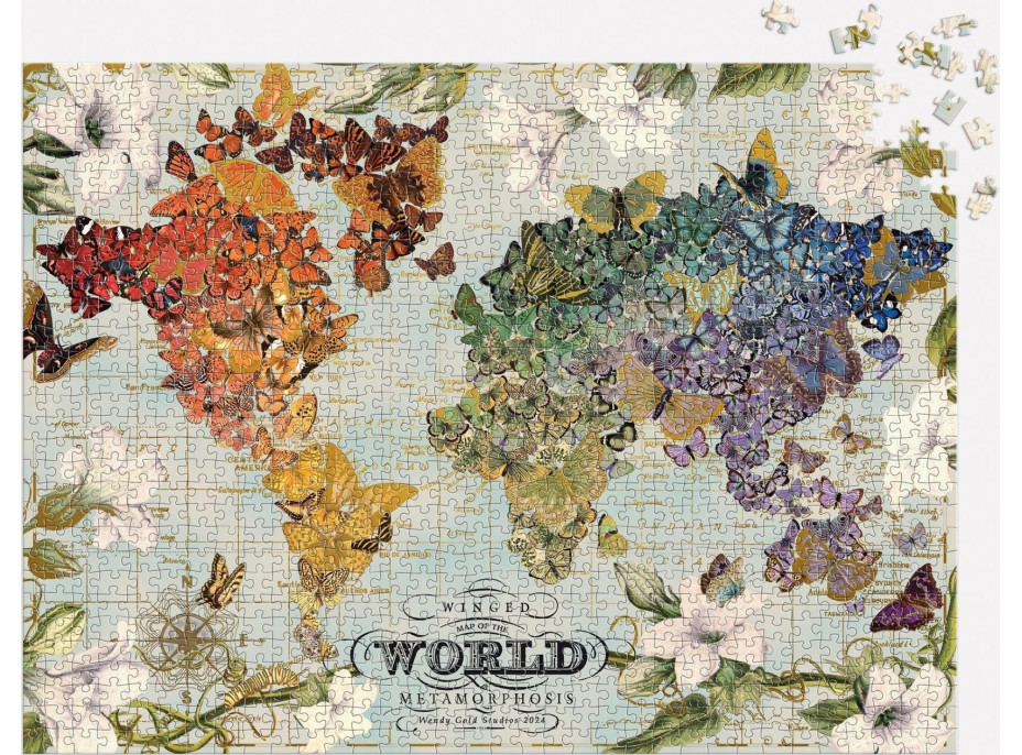GALISON Puzzle Okrídlená metamorfóza 1000 dielikov