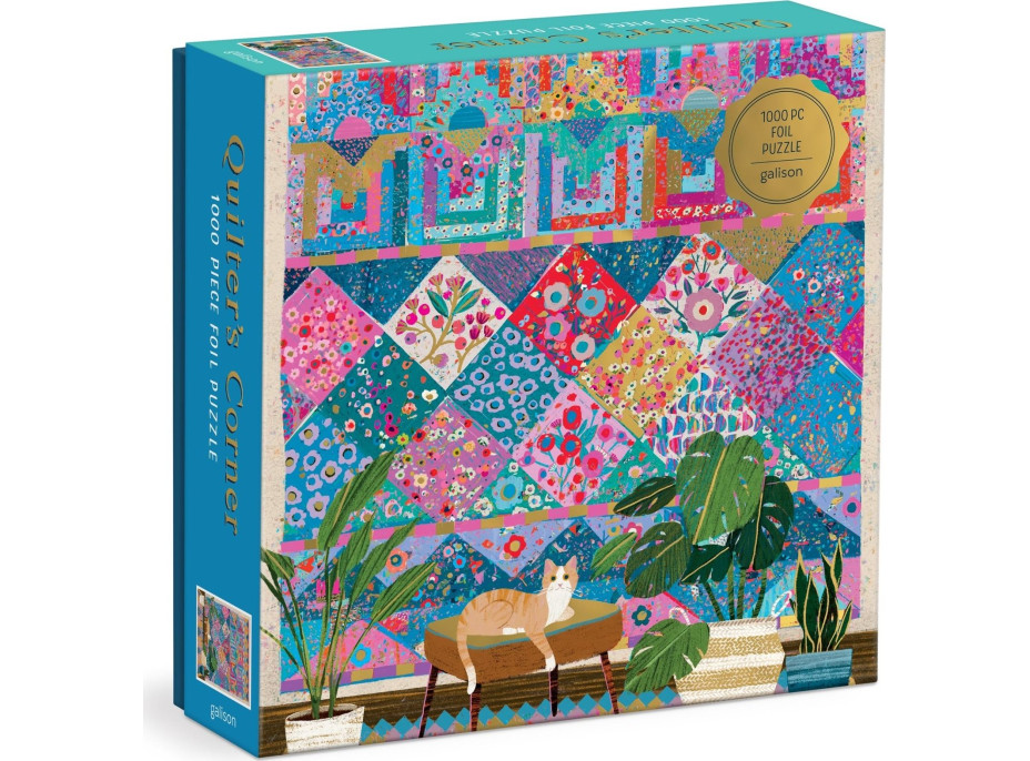 GALISON Puzzle Patchworkový kútik 1000 dielikov