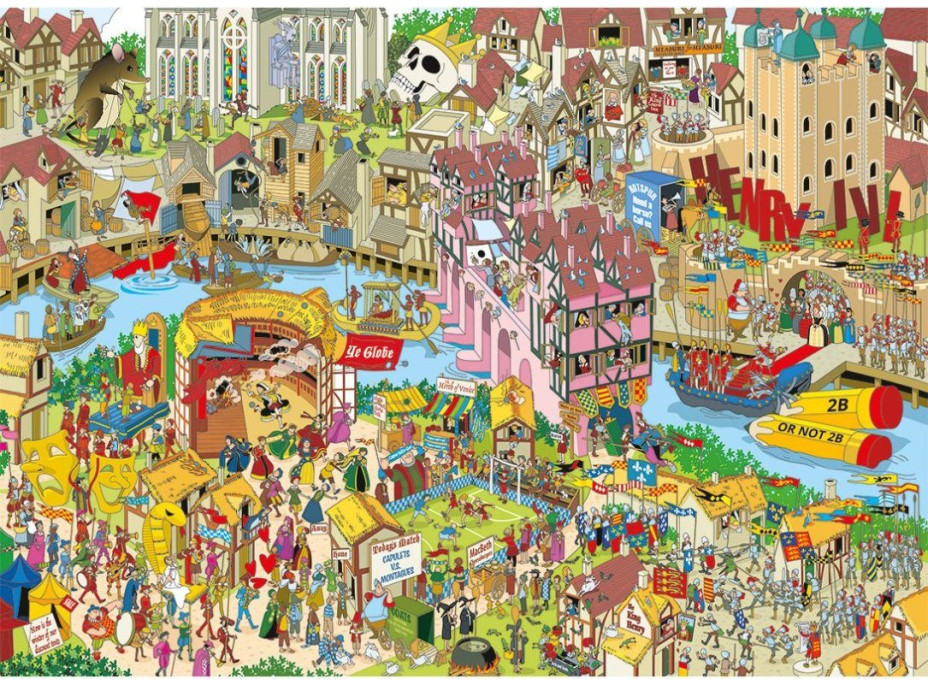 GIBSONS Puzzle Jokesaws: Shakespeare Shake-up 1000 dielikov