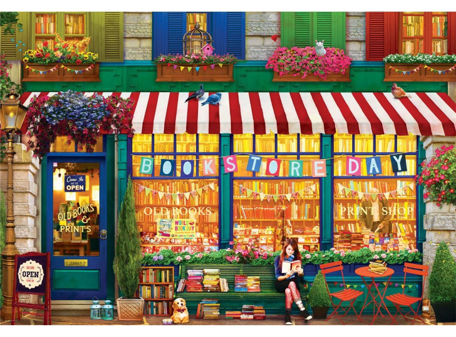 EUROGRAPHICS Puzzle Staré kníhkupectvo 2000 dielikov