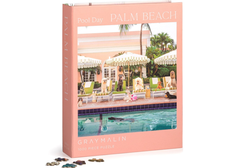 GALISON Puzzle Pri bazéne v Palm Beach 1000 dielikov