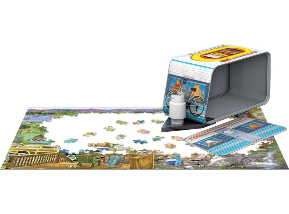 EUROGRAPHICS Puzzle v plechovej krabičke Karavan 550 dielikov