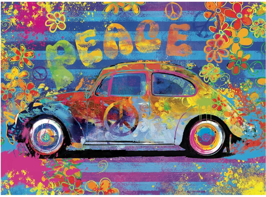 EUROGRAPHICS Puzzle v plechovej krabičke Volkswagen Chrobák 550 dielikov
