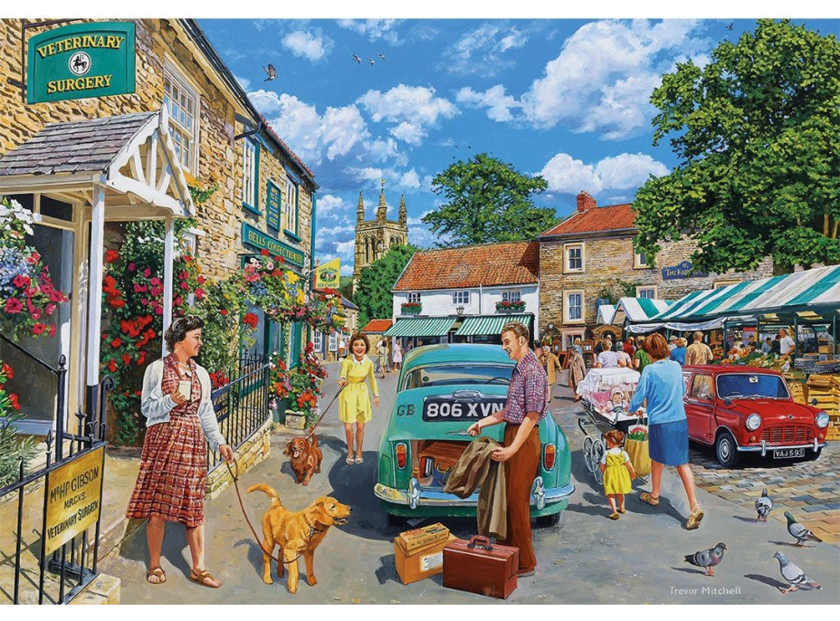 GIBSONS Puzzle Zavolajte veterinára 4x500 dielikov