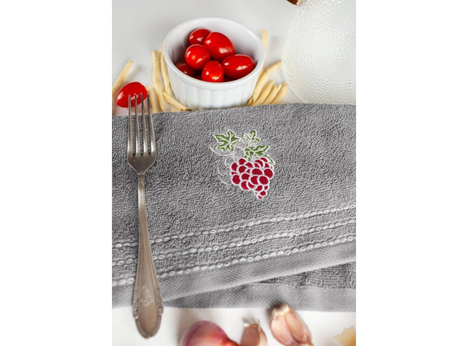 Sada kuchynských uterákov 30x50 cm (3 kusy) - HROZNY