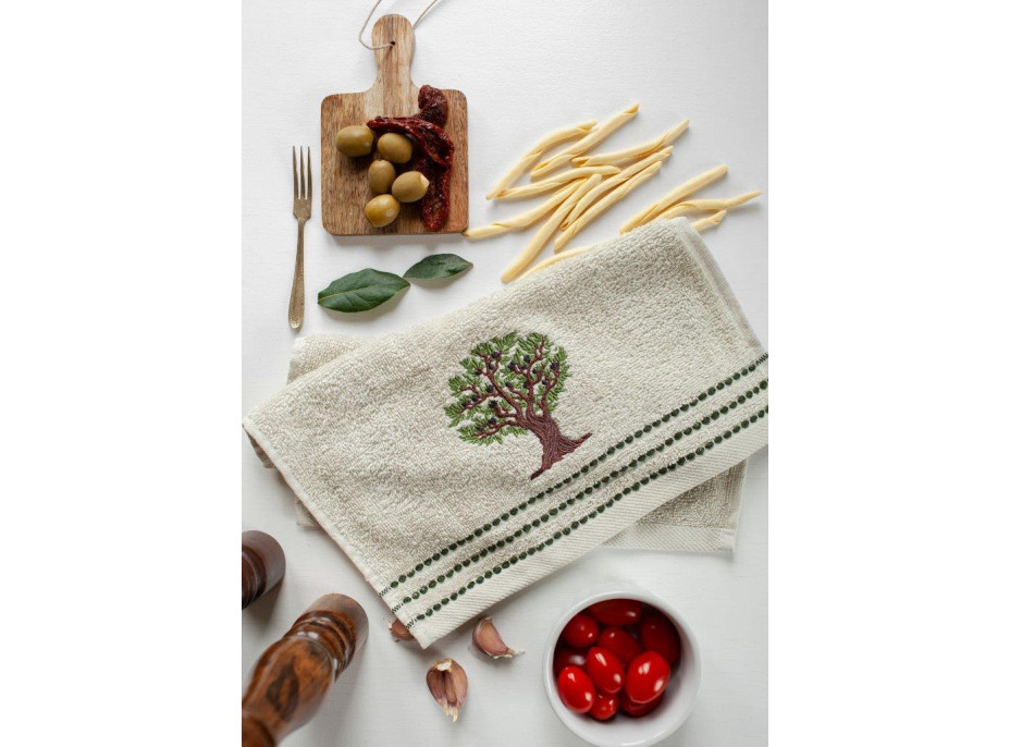 Sada kuchynských uterákov 30x50 cm (3 kusy) - OLIVY