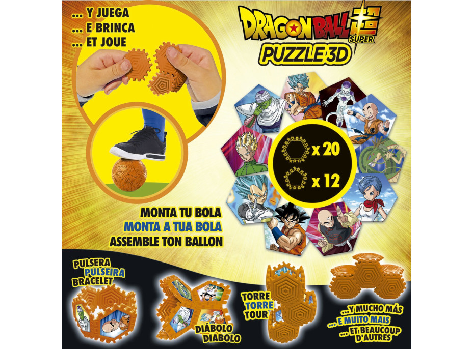 EDUCA 3D Puzzle Build&Play: Dračia lopta 32 dielikov