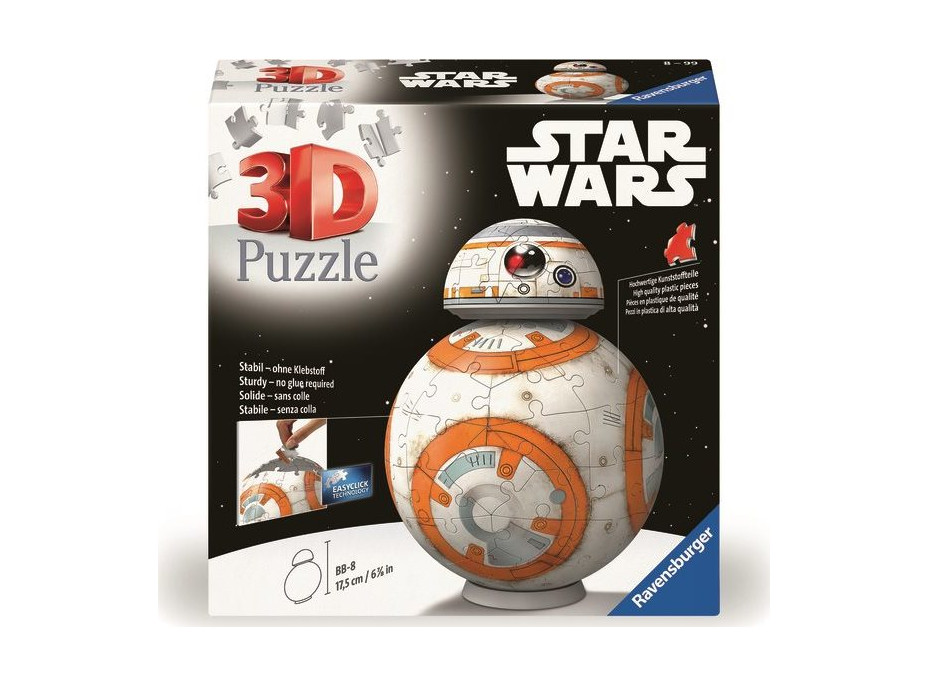 RAVENSBURGER 3D Puzzleball Star Wars: BB8 103 dielikov