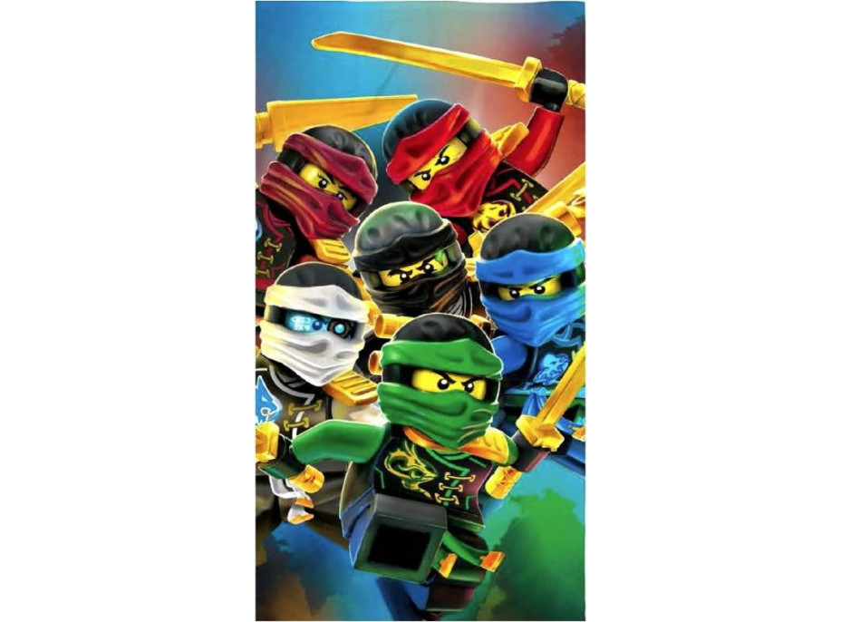 Detská rýchloschnúca osuška LEGO NINJAGO 70x140 cm