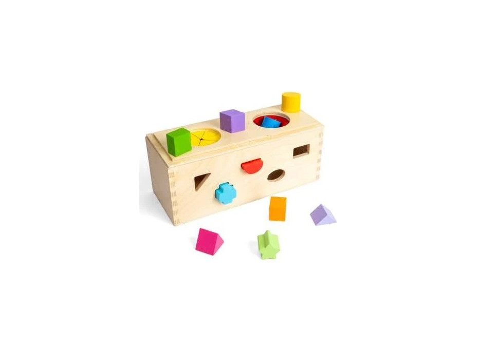 Bigjigs Toys Vkladanie a triedenie Tajomná krabička