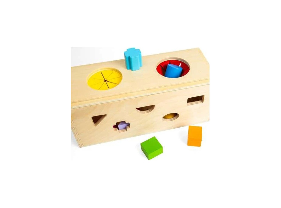 Bigjigs Toys Vkladanie a triedenie Tajomná krabička
