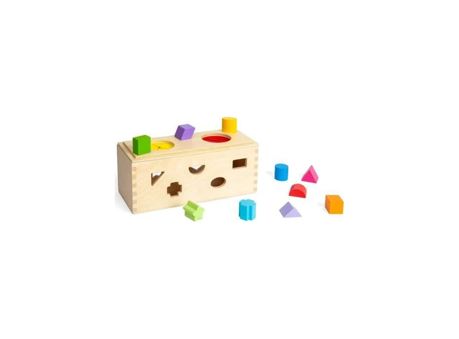 Bigjigs Toys Vkladanie a triedenie Tajomná krabička