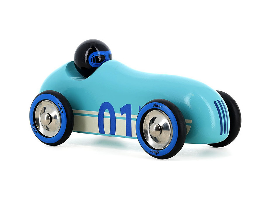Vilac Drevené auto Old Sport Compet tyrkysové