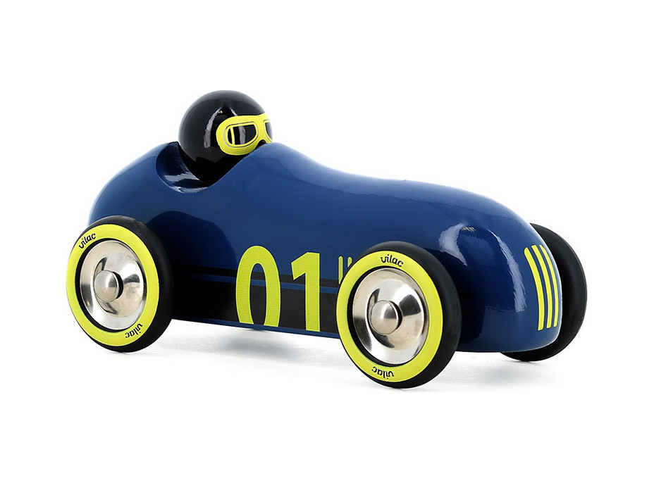 Vilac Drevené auto Old Sport Compet tmavo modré