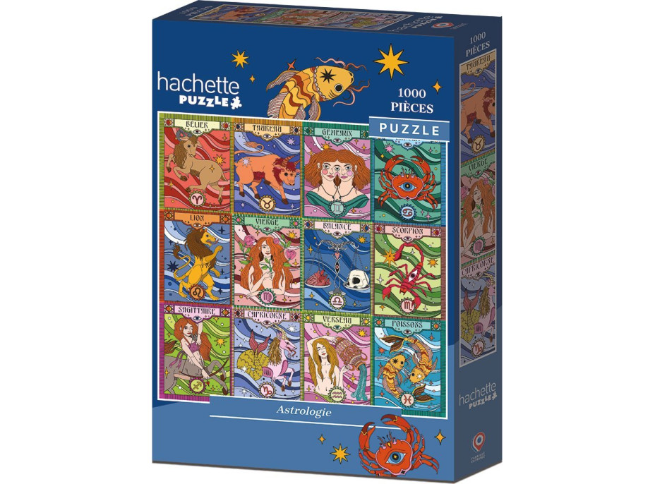 HACHETTE Štvorcové puzzle Astrológia 1000 dielikov