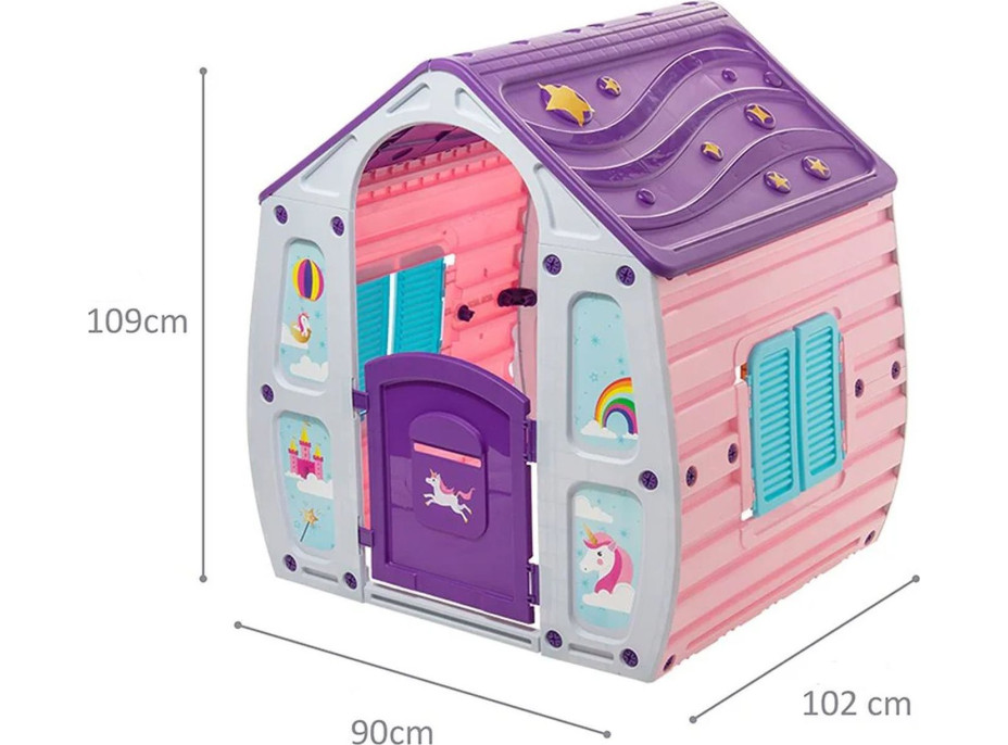 CHIPOLINO Detský záhradný domček Magical House Unicorn