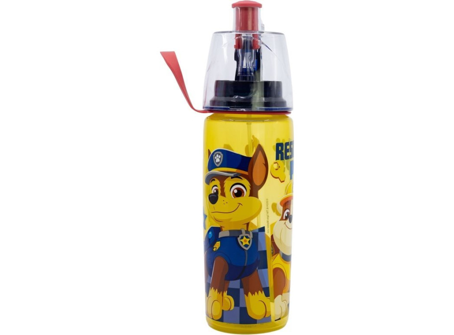STOR Fľaša na pitie s rozprašovačom Tlapková patrola 575 ml