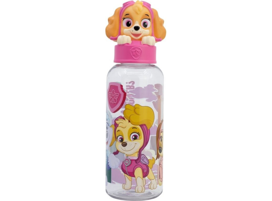 STOR Fľaša na pitie Tlapková patrola 560 ml ružová