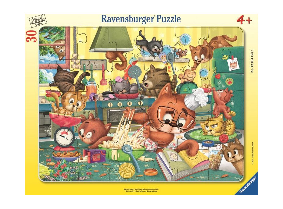 RAVENSBURGER Puzzle Mačacie blázinec 30 dielikov